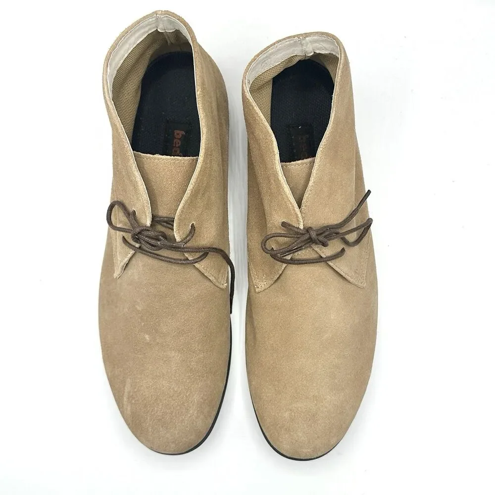 BED STU Men’s Chukka Desert Boots Brown Suede Size 9 Shoes Lace Up